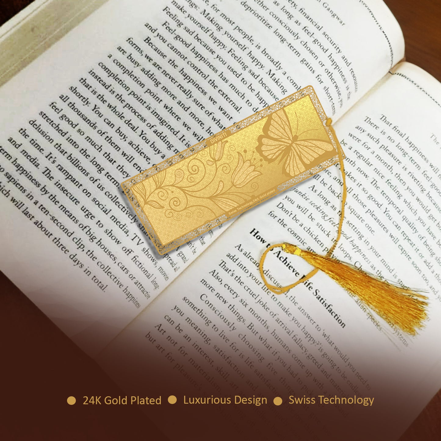 Customized 24K Gold Plated Bookmark For Corporate Gifting