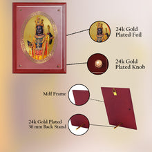 Load image into Gallery viewer, Diviniti 24K Gold Plated Ram Lalla Photo Frame For Home Decor, Wall Hanging Decor, Table, Puja Room &amp; Gift (30 CM X 23 CM)
