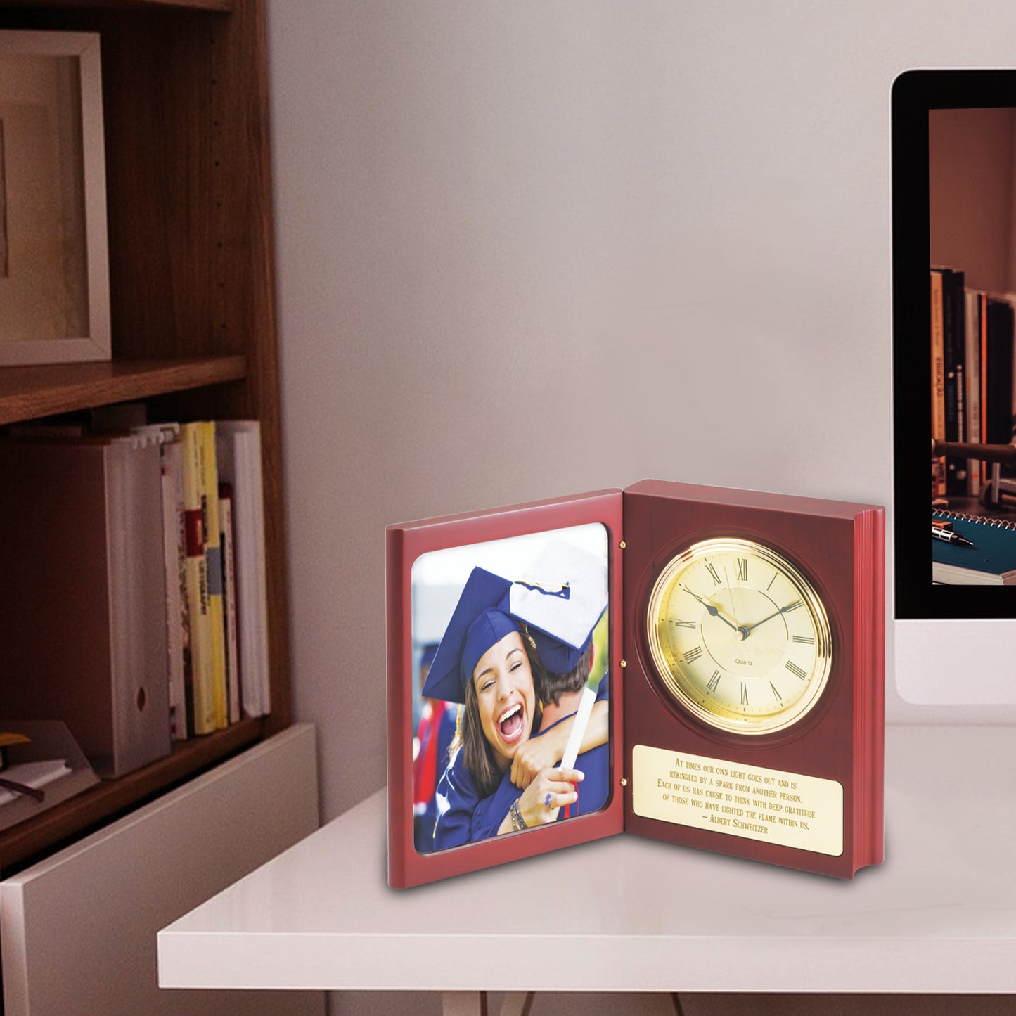 Customize MDF Memento with Personal Photo & Watch For Corporate Gifting