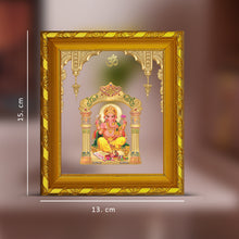 Load image into Gallery viewer, Diviniti 24K Gold Plated Ganesha Photo Frame for Home Decor and Tabletop (15 CM x 13 CM)

