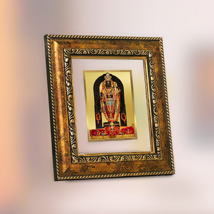 DIVINITI 24K Gold Plated Lord Ram Lalla Wooden Photo Frame Idol for Home Wall Decor, Workshop, Table Top, Premium Gift | DG113 Size 2 (22.6x18.4 CM)