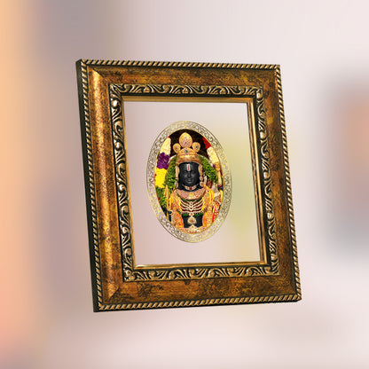 DIVINITI 24K Gold Plated Lord Ram Lalla Traditional Photo Frame Idol for Home Wall Decor, Workshop, Table Top, Premium Gift | DG113 Size 2 (22.6x18.4 CM)