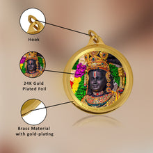 Load image into Gallery viewer, Diviniti 24K Gold Plated Lord Ram Lalla &amp; Jai Shri Ram 22MM Double Sided Pendant For Men, Women &amp; Kids
