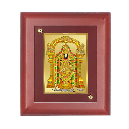 Diviniti 24K Gold Plated Baba Ravidas Photo MDF 1A Frame for Home Decor, Tabletop, Wall Decor, Puja Room, Luxury Gift (9.9x9.9 CM)