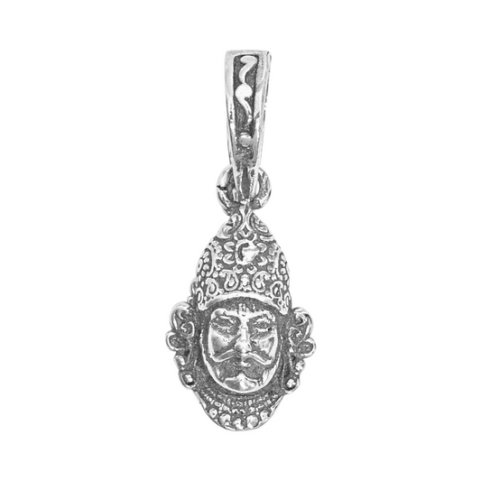 DIVINITI 925 Pure Silver Khatu Small Pendant for Men, Women & Kids Divine God Pendant for Birthday, Anniversary, Special Occasion Gift (1.4x0.8 CM 2 g)