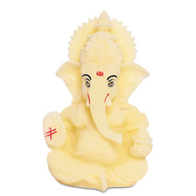 Load image into Gallery viewer, Diviniti Resin Lord Ganesha Idol for Car Dashboard Tabletop for Home Decor Mandir Puja Gift Yellow (8.4x4.2cm)
