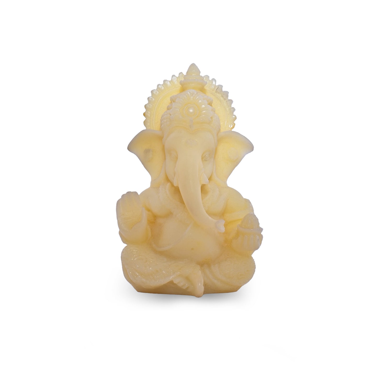 Diviniti Ganesha Idol for Car Dashboard Office Desk Puja Room Ganpati Idol for Home Decor Birthday Festivals Lord Ganesh Statue Figurine Gifting (8x5 CM)