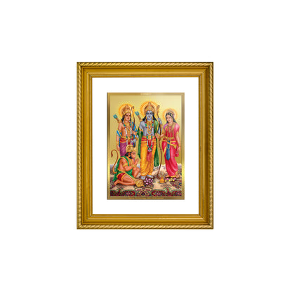 DIVINITI 24K Gold Plated Ram Darbar Wall Photo Frame for Home Decor, Wall Hanging, Table Top, Puja Room & Gift DG056S3 (27.6X35.4 CM)