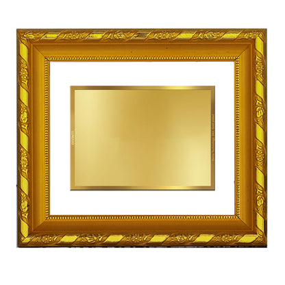 DIVINITI 24K Gold Plated Foil Photo Frame With Customized Photo Printed on Personalized Gift for Birthday, Marriage Anniversary & Celebration With Loved Ones DG 103 Size 1 (15.3x14.9 CM)