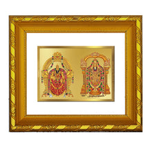 Load image into Gallery viewer, DIVINITI 24K Gold Plated Padmavathi Balaji Wall Photo Frame For Home Decor, Puja Room (15.0 X 13.0 CM)
