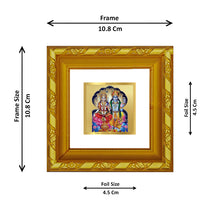 Load image into Gallery viewer, Diviniti 24K (24 Carat) Gold Plated Vishnu Lakshmi Photo Frame For Temple, Puja Room, Home Decor, Table Decor, Gifting (10.8 X 10.8 CM)
