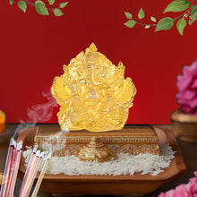 Load image into Gallery viewer, Diviniti 24K Gold-Plated Siddhivinayaka Ganesha Idol Statue Luxurious Spiritual Décor &amp; Blessing for Home &amp; Office Puja Room Gift (17x17 CM)
