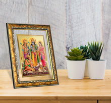 Load image into Gallery viewer, DIVINITI Ram Darbar Gold Plated Wall Photo Frame, Table Decor| DG Frame 113 Size 3 and 24K Gold Plated Foil (33.3 CM X 26 CM)
