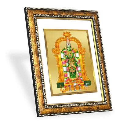 DIVINITI 24K Gold Plated Meenakshi Wall Photo Frame for Home Decor, Wall Hanging, Table Top, Puja Room & Gift DG113S3 (27.6X35.4 CM)