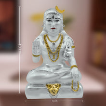 Load image into Gallery viewer, DIVINITI 999 Silver Plated Baba Gorakhnath Statue For Deep Meditation Idol For Workshop, Office, Home Decor Showpiece, Luxury Gift (10x6 CM)
