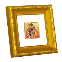 Load image into Gallery viewer, DIVINITI 24K Gold Plated Bankey Bihari Photo Frame For Home Decor, Puja, Festival (10.8 X 10.8 CM)
