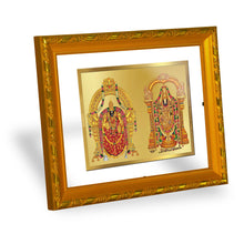Load image into Gallery viewer, DIVINITI 24K Gold Plated Padmavathi Balaji Photo Frame For Home Decor, Tabletop, Puja (21.5 X 17.5 CM)
