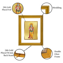 Load image into Gallery viewer, DIVINITI Ram Gold Plated Wall Photo Frame, Table Decor| DG Frame 056 Size 3 and 24K Gold Plated Foil (32.5 CM X 25.5 CM)
