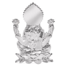 Load image into Gallery viewer, DIVINITI 999 Silver Plated Goddess Laxmi Mata Idol Statue For Home Decor, Tabletop, Puja Room, Workshop (6.5x4.2 CM)
