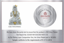 Load image into Gallery viewer, DIVINITI 999 Silver Plated Baba Gorakhnath Statue For Deep Meditation Idol For Workshop, Office, Home Decor Showpiece, Luxury Gift (10x6 CM)
