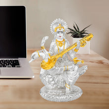 Load image into Gallery viewer, Diviniti 999 Silver Plated Ganesh Ji Idol Statue Exquisite Spiritual Blessing for Home, Office &amp; Pooja Room Gift (19.5x13 CM)
