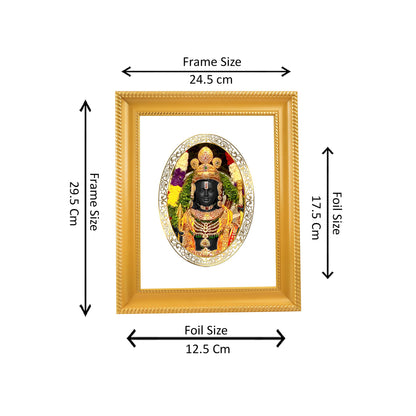 Diviniti 24K Gold Plated Ram Lalla Wooden Photo Frame for Home & Office Decor, Tabletop, Wall Hanging, Puja Room, Gift DG056S2.5 (29.5x24.5 CM)