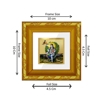 DIVINITI 24K Gold Plated Foil Baba Balak Nath Luxurious Photo Frame Idol for Puja Room, Home Decor, Workshop, Premium Gifts|DG103S1A (10x10 CM)