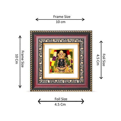 DIVINITI 24K Gold Plated Lord Ram Lalla Religious Photo Frame Idol for Puja Room, Wall Hanging, Table Top, Home Decor, Gifts|DG105S1A (10x10 CM)