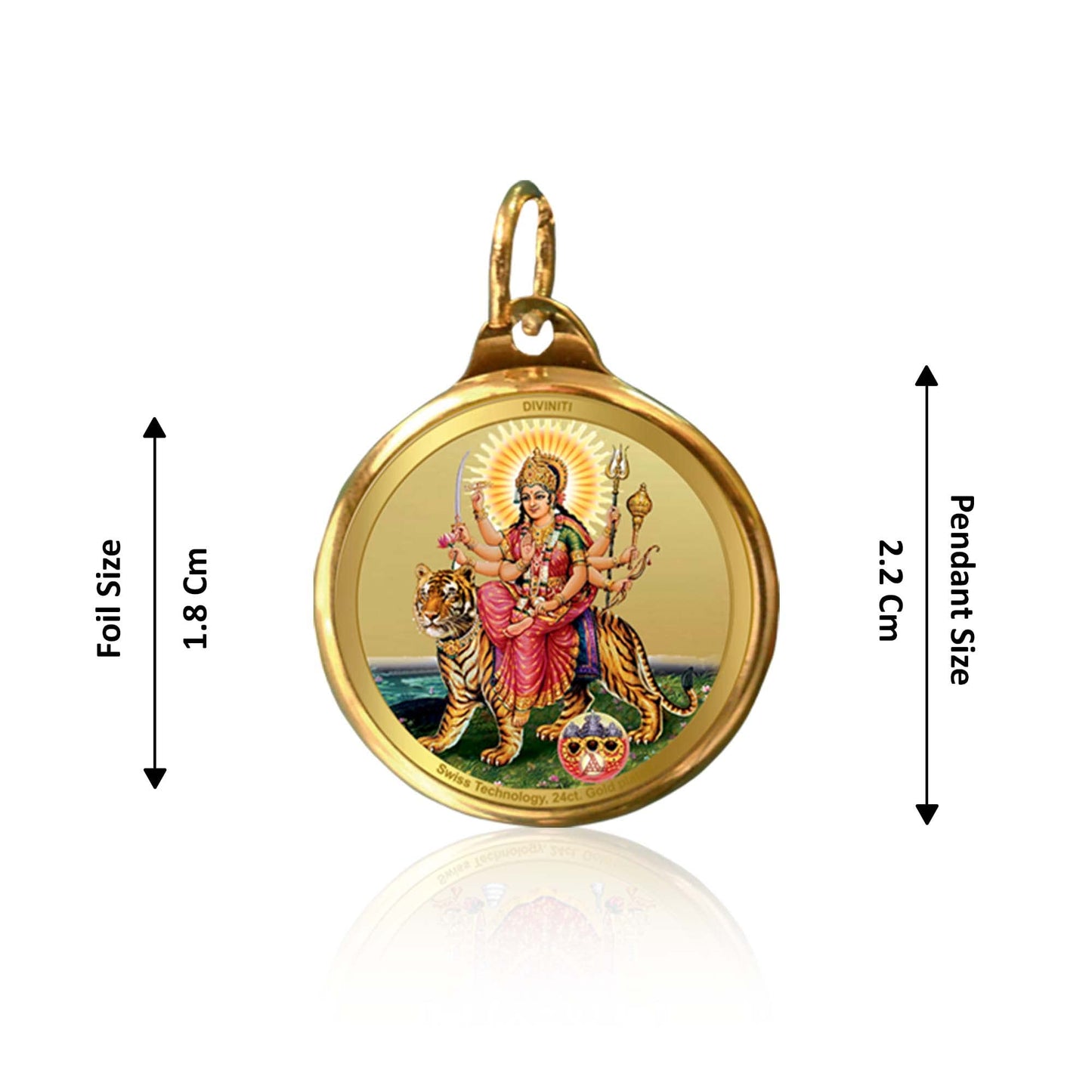 DIVINITI 999 Silver Plated Laxmi Ji Idol, 24K Double Sided Gold Plated Pendant 18 MM and Classic Mogra Incense Sticks for Navratri Festival Prayer & Auspicious Occasion (Combo Pack)