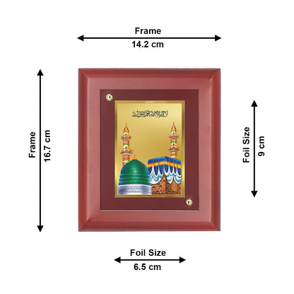 DIVINITI 24K Gold Plated Foil Mehandipur Balaji Wall Photo Frame Idol for Puja Room, Home Decor, Table Top, Gift|MDF Size 1 (16.7x14.2 CM)