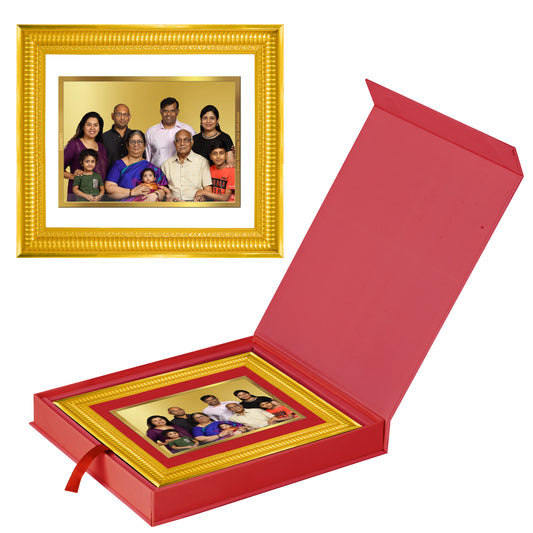 Diviniti 24K Gold Plated Customized Photo Frame for Personalized Gift for Birthday, Marriage Anniversary & Celebration With Loved Ones DG022S4 (44x36.5 CM)