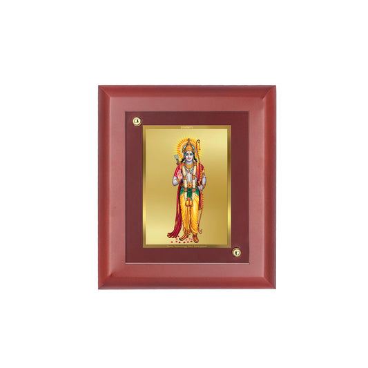 DIVINITI 24K Gold Plated Foil Lord RAM JI Photo Frame For Home Decor Showpiece, Table Decor, Wall Hanging Decor & Gift MDF Size 2 (20x16 CM)