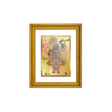 Load image into Gallery viewer, DIVINITI Shrinathji Gold Plated Wall Photo Frame, Table Decor| DG Frame 113 Size 2 and 24K Gold Plated Foil (23.5 CM X 19.5 CM)
