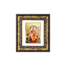 Load image into Gallery viewer, DIVINITI Narasimha Gold Plated Wall Photo Frame, Table Decor| DG Frame 113 Size 2 and 24K Gold Plated Foil (23.5 CM X 19.5 CM)
