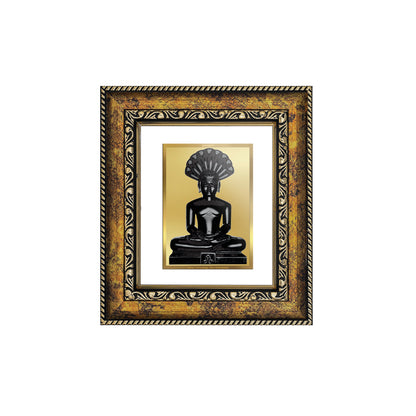 DIVINITI 24K Gold Plated Foil Parshvanatha Wall Photo Frame, Table Decor for Home & Office Decor Gift Items DG 113 Size 1 (17.7x15.9 CM)