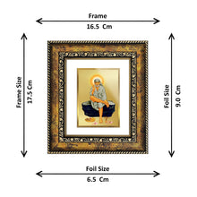 Load image into Gallery viewer, DIVINITI Sai Baba Gold Plated Wall Photo Frame, Table Decor| DG Frame 113 Size 1 and 24K Gold Plated Foil (17.5 CM X 16.5 CM)
