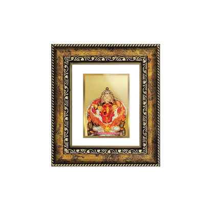 DIVINITI 24K Gold Plated Foil Siddhivinayak Wall Photo Frame, Table Decor for Home & Office Decor Gift Items DG 113 Size 1 (17.7x15.9 CM)