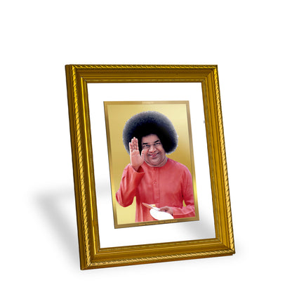 DIVINITI 24K Gold Plated Satya Sai Wall Photo Frame for Home Decor, Wall Hanging, Table Top, Puja Room & Gift DG056S3 (27.6X35.4 CM)