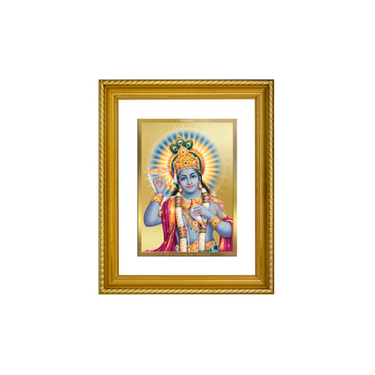 Diviniti 24K Gold Plated Vishnu Wooden Photo Frame for Home & Office Decor, Wall Hanging, Tabletop, Puja Room, Gift DG056S2.5 (29.5x24.5 CM)