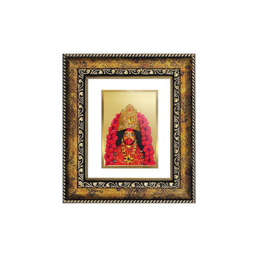 DIVINITI 24K Gold Plated Foil Maa Tara Wall Photo Frame, Table Decor for Home & Office Decor Gift Items DG 113 Size 1 (17.7x15.9 CM)