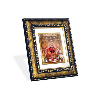 DIVINITI 24K Gold Plated Salasar Balaji Wooden Luxurious Photo Frame Idol for Home Wall Decor, Workshop, Table Top, Premium Gift | DG113 Size 2 (22.6x18.4 CM)