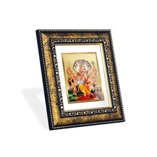 Load image into Gallery viewer, DIVINITI Narasimha Gold Plated Wall Photo Frame, Table Decor| DG Frame 113 Size 2 and 24K Gold Plated Foil (23.5 CM X 19.5 CM)
