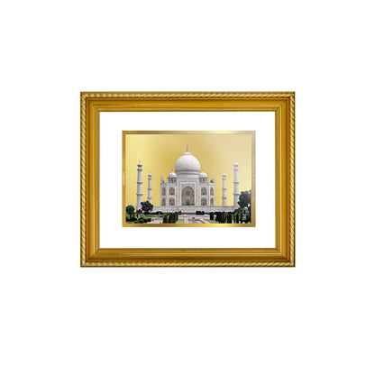 DIVINITI 24K Gold Plated Taj Mahal Wall Photo Frame for Home Decor, Wall Hanging, Table Top, Puja Room & Gift DG056S3 (27.6X35.4 CM)