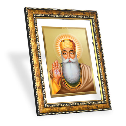 DIVINITI 24K Gold Plated Guru Nanak Wall Photo Frame for Home Decor, Wall Hanging, Table Top, Puja Room & Gift DG113S3 (27.6X35.4 CM)