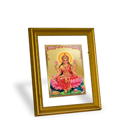 Diviniti 24K Gold Plated Lakshmi Wooden Photo Frame for Home & Office Decor, Wall Hanging, Tabletop, Puja Room, Gift DG056S2.5 (29.5x24.5 CM)