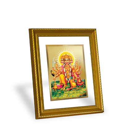 Diviniti 24K Gold Plated Panchmukhi Hanuman Wooden Photo Frame for Home & Office Decor, Wall Hanging, Tabletop, Puja Room, Gift DG056S2.5 (29.5x24.5 CM)