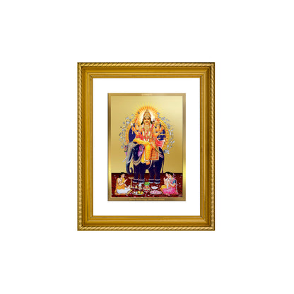 Diviniti 24K Gold Plated Vishwakarma Wooden Photo Frame for Home & Office Decor, Wall Hanging, Tabletop, Puja Room, Gift DG056S2.5 (29.5x24.5 CM)