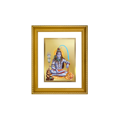 Diviniti 24K Gold Plated Shiva Wooden Photo Frame for Home & Office Decor, Wall Hanging, Tabletop, Puja Room, Gift DG056S2.5 (29.5x24.5 CM)