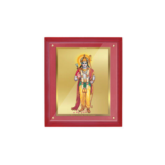 Diviniti 24K Gold Plated Lord RAM JI Photo Frame For Home Decor, Wall Hanging Decor, Worship & Festival Gift (MDF SIZE 4) (36.5 CM X 30.5 CM)