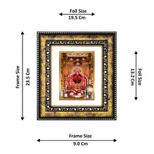 Load image into Gallery viewer, DIVINITI Salasar Balaji Gold Plated Wall Photo Frame, Table Decor| DG Frame 113 Size 2 and 24K Gold Plated Foil (23.5 CM X 19.5 CM)
